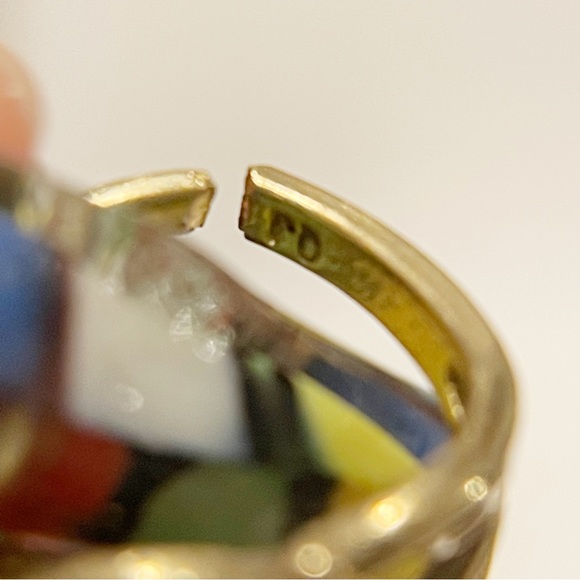 Art glass pendant with 10k gold bail - Picture 9 of 9